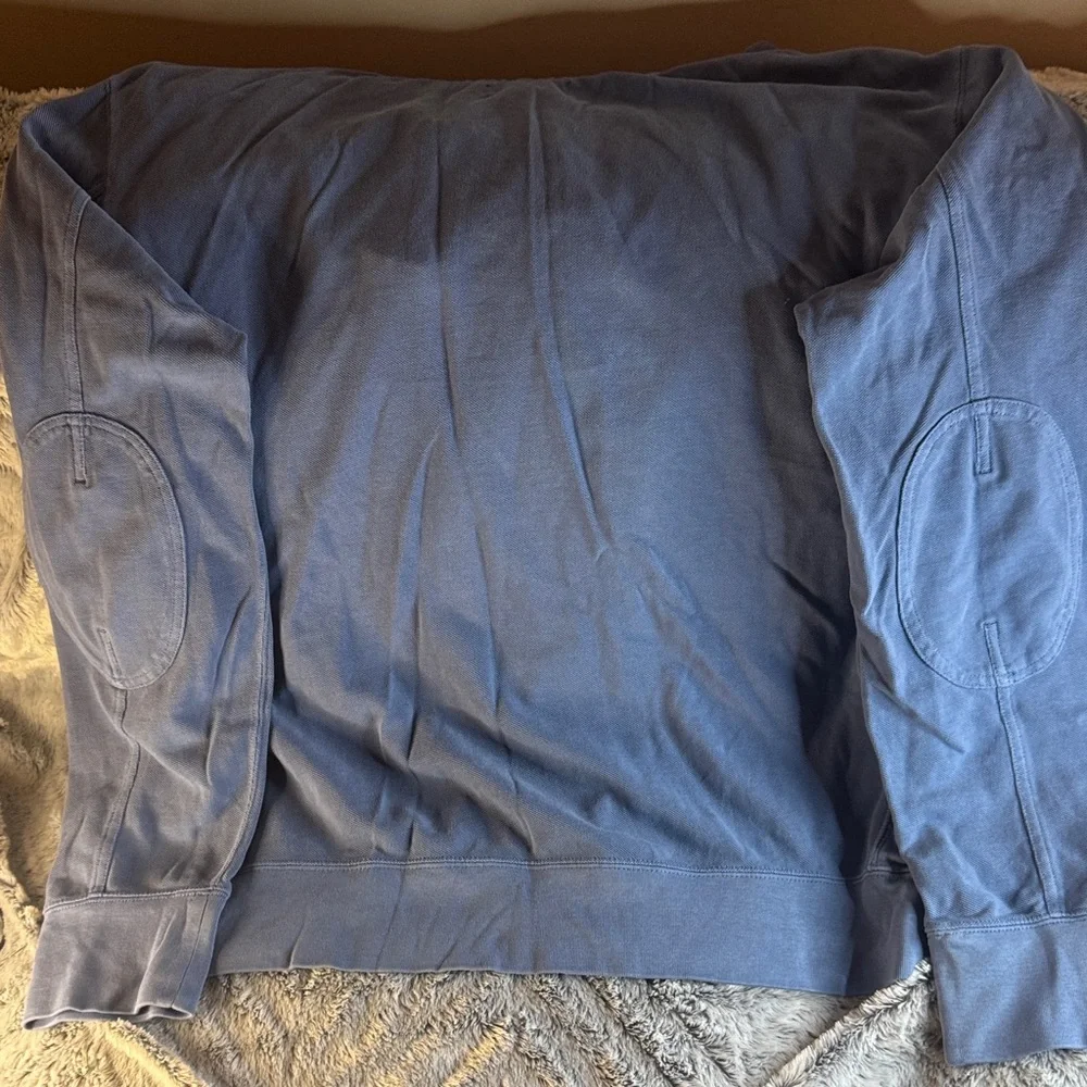 Polo by Ralph Lauren Light Blue Henley Sweatshirt Hoodie